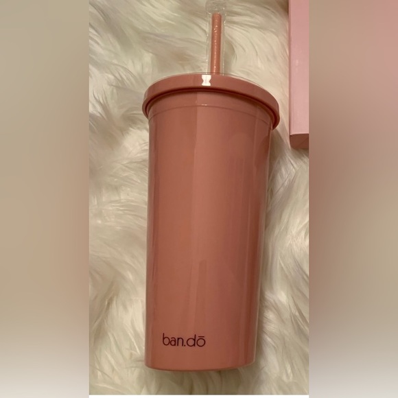 NWT🌟 Ban.do Available for Weekends Sip Sip Cup Travel Cup with Straw - Picture 2 of 2